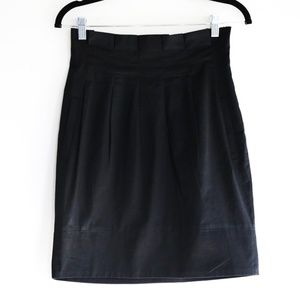 BCBG Stella High Waist Paper Bag Skirt